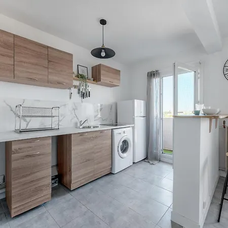 Cosy T2, Terrasse Privee Et Parking 아파트 *